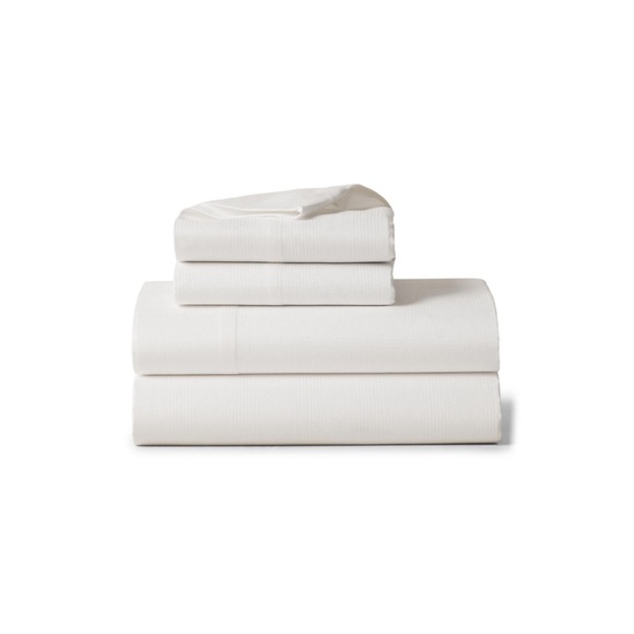 Ralph Lauren Other - NWT Ralph Lauren-Organic Cotton Lovan Jacquard King Flat Sheet Parchment Bedding